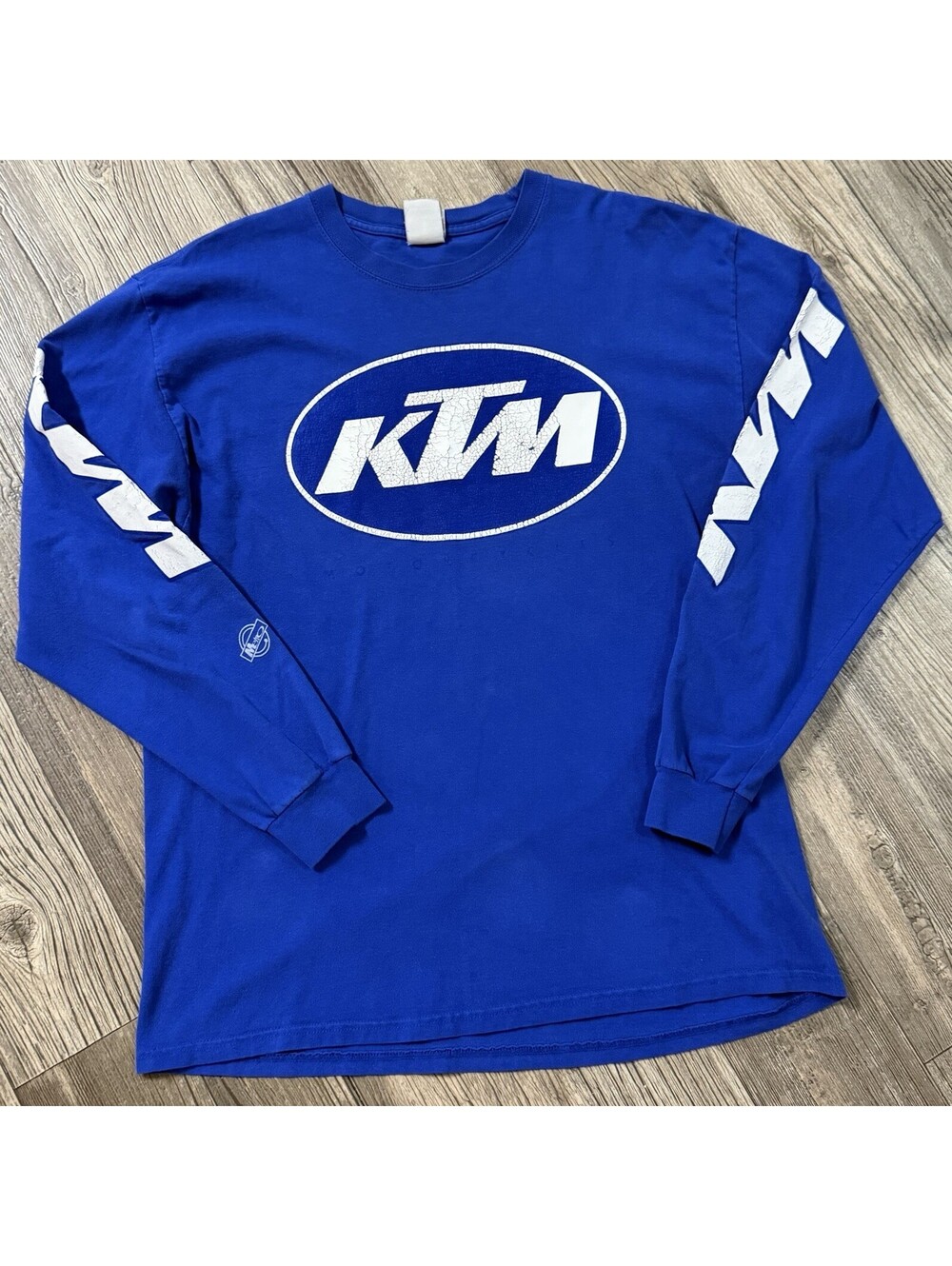 Vintage 90s Y2K KTM Racing Long Sleeve T-Shirt, Hanes Beefy-T Sz L